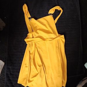 Yellow overall skirt, XL (fits like L)